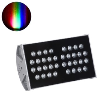 GloboStar® FLOOD-TENA 90222 Προβολέας Wall Washer για Φωτισμό Κτιρίων LED 72W 6120lm 10° DC 24V Αδιάβροχο IP65 L29.8 x W15.5 x H18cm RGBW DMX512 - Ασημί - 3 Years Warranty GloboStar® FLOOD-TENA 90222 Προβολέας Wall Washer για Φωτισμό Κτιρίων LED 72W 6120lm 10° DC 24V Αδιάβροχο IP65 L29.8 x W15.5 x H18cm RGBW DMX512 - Ασημί - 3 Years Warranty