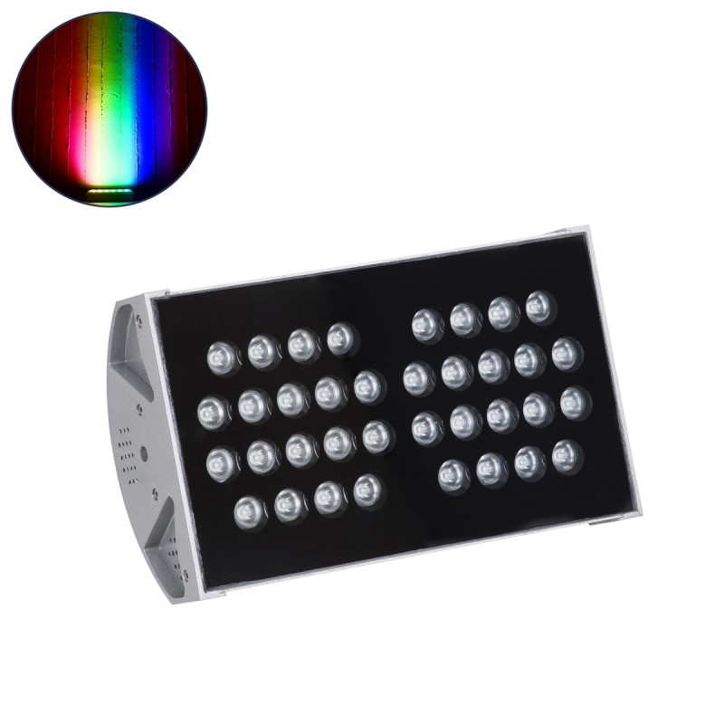 GloboStar® FLOOD-TENA 90222 Προβολέας Wall Washer για Φωτισμό Κτιρίων LED 72W 6120lm 10° DC 24V Αδιάβροχο IP65 L29.8 x W15.5 x H18cm RGBW DMX512 - Ασημί - 3 Years Warranty GloboStar® FLOOD-TENA 90222 Προβολέας Wall Washer για Φωτισμό Κτιρίων LED 72W 6120lm 10° DC 24V Αδιάβροχο IP65 L29.8 x W15.5 x H18cm RGBW DMX512 - Ασημί - 3 Years Warranty