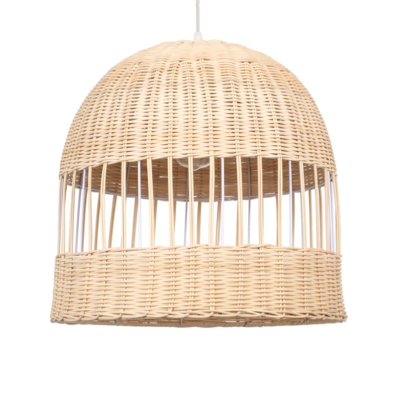 GLOBOSTAR® LUCIA 01725 Boho Κρεμαστό Φωτιστικό Οροφής με Ντουί 1 x E27 AC 220-240V IP20 - Μπεζ - Μ40 x Π40 x Y34cm GLOBOSTAR® LUCIA 01725 Boho Κρεμαστό Φωτιστικό Οροφής με Ντουί 1 x E27 AC 220-240V IP20 - Μπεζ - Μ40 x Π40 x Y34cm