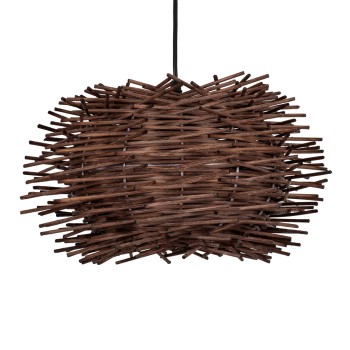 GLOBOSTAR® MINORCA 01733 Boho Κρεμαστό Φωτιστικό Οροφής με Ντουί 1 x E27 AC 220-240V IP20 - Καφέ - Μ35 x Π35 x Υ23cm GLOBOSTAR® MINORCA 01733 Boho Κρεμαστό Φωτιστικό Οροφής με Ντουί 1 x E27 AC 220-240V IP20 - Καφέ - Μ35 x Π35 x Υ23cm