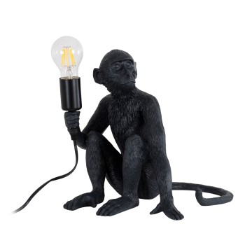 GLOBOSTAR® APES 01807 Μοντέρνο Επιτραπέζιο Φωτιστικό Πορτατίφ με Ντουί 1 x E27 AC 220-240V IP20 - Μαύρο - Μ30 x Π27 x Υ30cm GLOBOSTAR® APES 01807 Μοντέρνο Επιτραπέζιο Φωτιστικό Πορτατίφ με Ντουί 1 x E27 AC 220-240V IP20 - Μαύρο - Μ30 x Π27 x Υ30cm