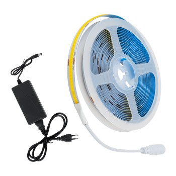GLOBOSTAR® CHROMAWAVE 70415 Σετ Ταινίας με Τροφοδοτικό LED 48W/5m 3840lm/5m 120° AC 220-240V IP20 1540 x COB Chip/5m Θερμό Λευκό 2700K - Μ500 x Π1 x Υ0.2cm - Ρολό 5 Μέτρων - 2 Χρόνια Εγγύηση GLOBOSTAR® CHROMAWAVE 70415 Σετ Ταινίας με Τροφοδοτικό LED 48W/5m 3840lm/5m 120° AC 220-240V IP20 1540 x COB Chip/5m Θερμό Λευκό 2700K - Μ500 x Π1 x Υ0.2cm - Ρολό 5 Μέτρων - 2 Χρόνια Εγγύηση