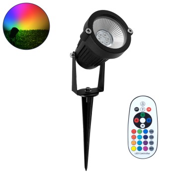 GLOBOSTAR® TREECOBO 75588 Φωτιστικό Σποτ για Φυτά - Δέντρα με Βάση Κήπου / Καρφωτό με IR Ασύρματο Χειριστήριο LED 10W 800lm 35° DC 24V Αδιάβροχο IP67 Πολύχρωμο RGB Dimmable - Epistar SMD Chip - Μαύρο - Μ6 x Π6 x Υ12.5cm - 2 Χρόνια Εγγύηση GLOBOSTAR® TREECOBO 75588 Φωτιστικό Σποτ για Φυτά - Δέντρα με Βάση Κήπου / Καρφωτό με IR Ασύρματο Χειριστήριο LED 10W 800lm 35° DC 24V Αδιάβροχο IP67 Πολύχρωμο RGB Dimmable - Epistar SMD Chip - Μαύρο - Μ6 x Π6 x Υ12.5cm - 2 Χρόνια Εγγύηση
