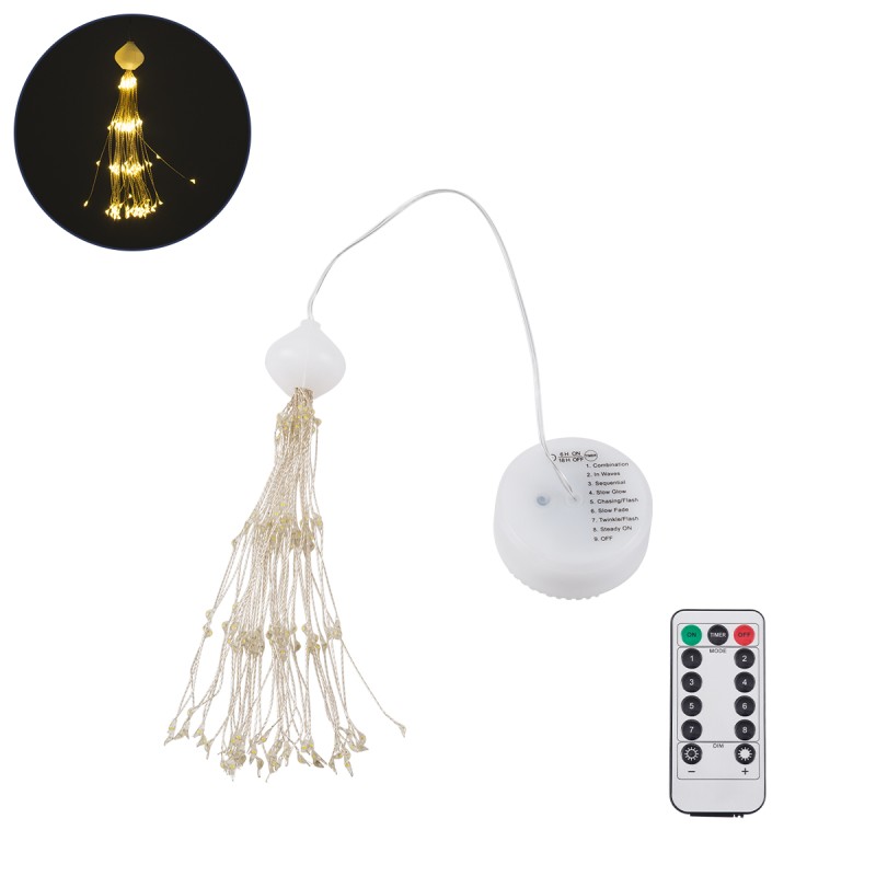 GloboStar® 79795 Διακοσμητική Γιρλάντα Μπαταρίας (3xAAA Δεν Περιλαμβάνονται) 200 LED 3 Watt και Ασύρματο Χειριστήριο 8 Προγραμμάτων Φωτισμού Dimmable Θερμό Λευκό 3000K GloboStar® 79795 Διακοσμητική Γιρλάντα Μπαταρίας (3xAAA Δεν Περιλαμβάνονται) 200 LED 3 Watt και Ασύρματο Χειριστήριο 8 Προγραμμάτων Φωτισμού Dimmable Θερμό Λευκό 3000K