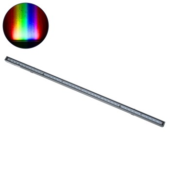 GLOBOSTAR® DIGIBAR 90210 Ψηφιακή Pixel Addressable Facade Μπάρα LED 12W 600lm 45° DC 24V Αδιάβροχο IP65 8 x Pixel Πολύχρωμο RGB Dimmable DMX512 SPI/TTL Protocol IC UCS512C0 - Bridgelux SMD Chip - Γκρι Ανθρακί - Μ100 x Π3.5 x Υ3.2cm - 3 Χρόνια Εγγύηση