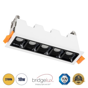 GLOBOSTAR® LUMINAR 60319 Χωνευτό Downlight Σποτ LED 10W 1350lm 36° AC 220-240V IP20 Θερμό Λευκό 2700K - Osram SMD Chip & TÜV SÜD Driver - Λευκό & Μαύρο Ματ - Μ14.8 x Π4.3 x Υ4.5cm / Q13.5 x 3.5cm - 5 Χρόνια Εγγύηση GLOBOSTAR® LUMINAR 60319 Χωνευτό Downlight Σποτ LED 10W 1350lm 36° AC 220-240V IP20 Θερμό Λευκό 2700K - Osram SMD Chip & TÜV SÜD Driver - Λευκό & Μαύρο Ματ - Μ14.8 x Π4.3 x Υ4.5cm / Q13.5 x 3.5cm - 5 Χρόνια Εγγύηση
