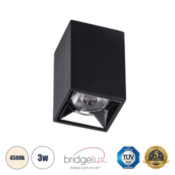 GLOBOSTAR® LUMINAR 60320 Downlight Σποτ LED 3W 420lm 36° AC 220-240V IP20 Φυσικό Λευκό 4500K - Osram SMD Chip & TÜV SÜD Driver - Μαύρο Ματ - Μ4.2 x Π4.2 x Υ6.6cm - 5 Χρόνια Εγγύηση GLOBOSTAR® LUMINAR 60320 Downlight Σποτ LED 3W 420lm 36° AC 220-240V IP20 Φυσικό Λευκό 4500K - Osram SMD Chip & TÜV SÜD Driver - Μαύρο Ματ - Μ4.2 x Π4.2 x Υ6.6cm - 5 Χρόνια Εγγύηση