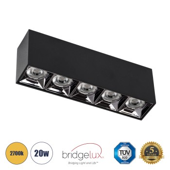 GLOBOSTAR® LUMINAR 60329 Downlight Σποτ LED 20W 2700lm 36° AC 220-240V IP20 Θερμό Λευκό 2700K - Osram SMD Chip & TÜV SÜD Driver - Μαύρο Ματ - Μ19.5 x Π4.2 x Υ6.6cm - 5 Χρόνια Εγγύηση GLOBOSTAR® LUMINAR 60329 Downlight Σποτ LED 20W 2700lm 36° AC 220-240V IP20 Θερμό Λευκό 2700K - Osram SMD Chip & TÜV SÜD Driver - Μαύρο Ματ - Μ19.5 x Π4.2 x Υ6.6cm - 5 Χρόνια Εγγύηση