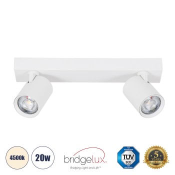 GLOBOSTAR® LEONARDO 60347 Μοντέρνο Φωτιστικό Οροφής LED 20W 2400lm 60° AC 220-240V IP20 Φυσικό Λευκό 4500K - Bridgelux COB - Λευκό - Μ32 x Π7 x Υ11.8cm - 5 Χρόνια Εγγύηση GLOBOSTAR® LEONARDO 60347 Μοντέρνο Φωτιστικό Οροφής LED 20W 2400lm 60° AC 220-240V IP20 Φυσικό Λευκό 4500K - Bridgelux COB - Λευκό - Μ32 x Π7 x Υ11.8cm - 5 Χρόνια Εγγύηση