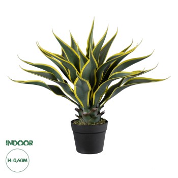 GloboStar® Artificial Garden SISAL AGAVE 20081 Τεχνητό Διακοσμητικό Φυτό Αγαύη Υ60cm