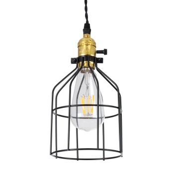 GLOBOSTAR® GALOT 01179 Vintage Κρεμαστό Φωτιστικό Οροφής με Ντουί 1 x E27 AC 220-240V IP20 - Μαύρο & Χρυσό - Μ13.5 x Π13.5 x Y16cm GLOBOSTAR® GALOT 01179 Vintage Κρεμαστό Φωτιστικό Οροφής με Ντουί 1 x E27 AC 220-240V IP20 - Μαύρο & Χρυσό - Μ13.5 x Π13.5 x Y16cm