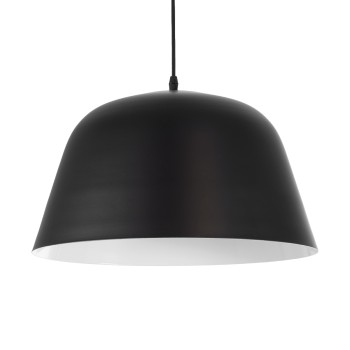 GLOBOSTAR® UPVALE 01281 Μοντέρνο Κρεμαστό Φωτιστικό Οροφής με Ντουί 1 x E27 AC 220-240V IP20 - Μαύρο & Λευκό - Μ40 x Π40 x Υ24cm GLOBOSTAR® UPVALE 01281 Μοντέρνο Κρεμαστό Φωτιστικό Οροφής με Ντουί 1 x E27 AC 220-240V IP20 - Μαύρο & Λευκό - Μ40 x Π40 x Υ24cm