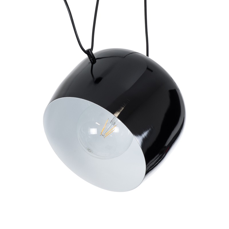 GLOBOSTAR® JASPER 01373 Μοντέρνο Κρεμαστό Φωτιστικό Οροφής με Ντουί 1 x E27 AC 220-240V IP20 - Μαύρο & Λευκό - Μ26.5 x Π26.5 x Υ20.5cm GLOBOSTAR® JASPER 01373 Μοντέρνο Κρεμαστό Φωτιστικό Οροφής με Ντουί 1 x E27 AC 220-240V IP20 - Μαύρο & Λευκό - Μ26.5 x Π26.5 x Υ20.5cm