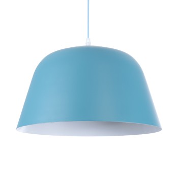 GLOBOSTAR® UPVALE 01286 Μοντέρνο Κρεμαστό Φωτιστικό Οροφής με Ντουί 1 x E27 AC 220-240V IP20 - Γαλάζιο & Λευκό - Μ40 x Π40 x Υ24cm GLOBOSTAR® UPVALE 01286 Μοντέρνο Κρεμαστό Φωτιστικό Οροφής με Ντουί 1 x E27 AC 220-240V IP20 - Γαλάζιο & Λευκό - Μ40 x Π40 x Υ24cm