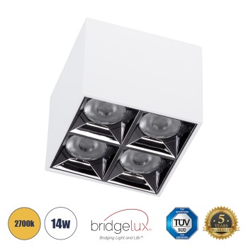GLOBOSTAR® LUMINAR 60335 Downlight Σποτ LED 14W 1890lm 36° AC 220-240V IP20 Θερμό Λευκό 2700K - Osram SMD Chip & TÜV SÜD Driver - Λευκό Ματ - Μ8.2 x Π8.2 x Υ6.6cm - 5 Χρόνια Εγγύηση GLOBOSTAR® LUMINAR 60335 Downlight Σποτ LED 14W 1890lm 36° AC 220-240V IP20 Θερμό Λευκό 2700K - Osram SMD Chip & TÜV SÜD Driver - Λευκό Ματ - Μ8.2 x Π8.2 x Υ6.6cm - 5 Χρόνια Εγγύηση