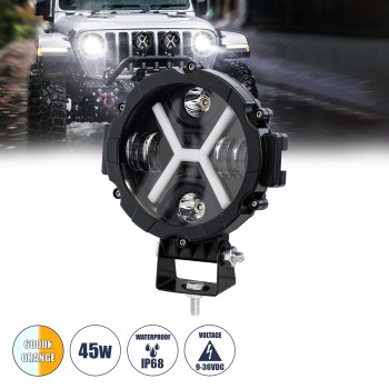 GLOBOSTAR® JEEPPRO 85416 Προβολάκι LED 45W 4500lm 30° DC 9-36V Αδιάβροχο IP68 Ρυθμιζόμενο Λευκό CCT - CREE COB Chip - Μ17.5x Π8.5 x Υ20cm - 2 Χρόνια Εγγύηση GLOBOSTAR® JEEPPRO 85416 Προβολάκι LED 45W 4500lm 30° DC 9-36V Αδιάβροχο IP68 Ρυθμιζόμενο Λευκό CCT - CREE COB Chip - Μ17.5x Π8.5 x Υ20cm - 2 Χρόνια Εγγύηση
