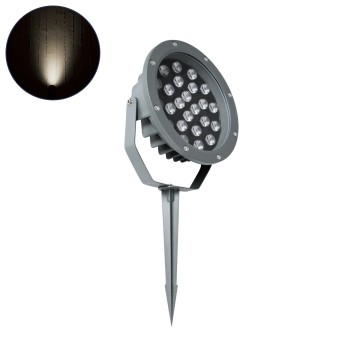 GloboStar® TREELIGHT-RIVA 90365 Σποτ Φωτισμού Ειδικό για Φυτά - Δέντρα με Βάση Κήπου / Καρφωτό LED 24W 2280lm 10° DC 24V Αδιάβροχο IP67 Φ20.5 x Υ6.5cm Φυσικό Λευκό 4500K - Γκρι Ανθρακί - 3 Years Warranty GloboStar® TREELIGHT-RIVA 90365 Σποτ Φωτισμού Ειδικό για Φυτά - Δέντρα με Βάση Κήπου / Καρφωτό LED 24W 2280lm 10° DC 24V Αδιάβροχο IP67 Φ20.5 x Υ6.5cm Φυσικό Λευκό 4500K - Γκρι Ανθρακί - 3 Years Warranty