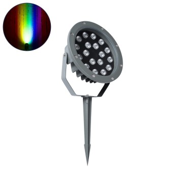 GloboStar® TREELIGHT-RIVA 90366 Σποτ Φωτισμού Ειδικό για Φυτά - Δέντρα με Βάση Κήπου / Καρφωτό LED 24W 2040lm 10° DC 24V Αδιάβροχο IP67 Φ20.5 x Υ6.5cm RGBW DMX512 - Γκρι Ανθρακί - 3 Years Warranty GloboStar® TREELIGHT-RIVA 90366 Σποτ Φωτισμού Ειδικό για Φυτά - Δέντρα με Βάση Κήπου / Καρφωτό LED 24W 2040lm 10° DC 24V Αδιάβροχο IP67 Φ20.5 x Υ6.5cm RGBW DMX512 - Γκρι Ανθρακί - 3 Years Warranty
