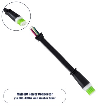 GloboStar® 90708 Ταχυσύνδεσμος Τροφοδοσίας για Wall Washer Tuber - 5 Καλώδια +/- σε Power Connector 5 PIN Male για Πολύχρωμα RGB+RGBW Tuber GloboStar® 90708 Ταχυσύνδεσμος Τροφοδοσίας για Wall Washer Tuber - 5 Καλώδια +/- σε Power Connector 5 PIN Male για Πολύχρωμα RGB+RGBW Tuber