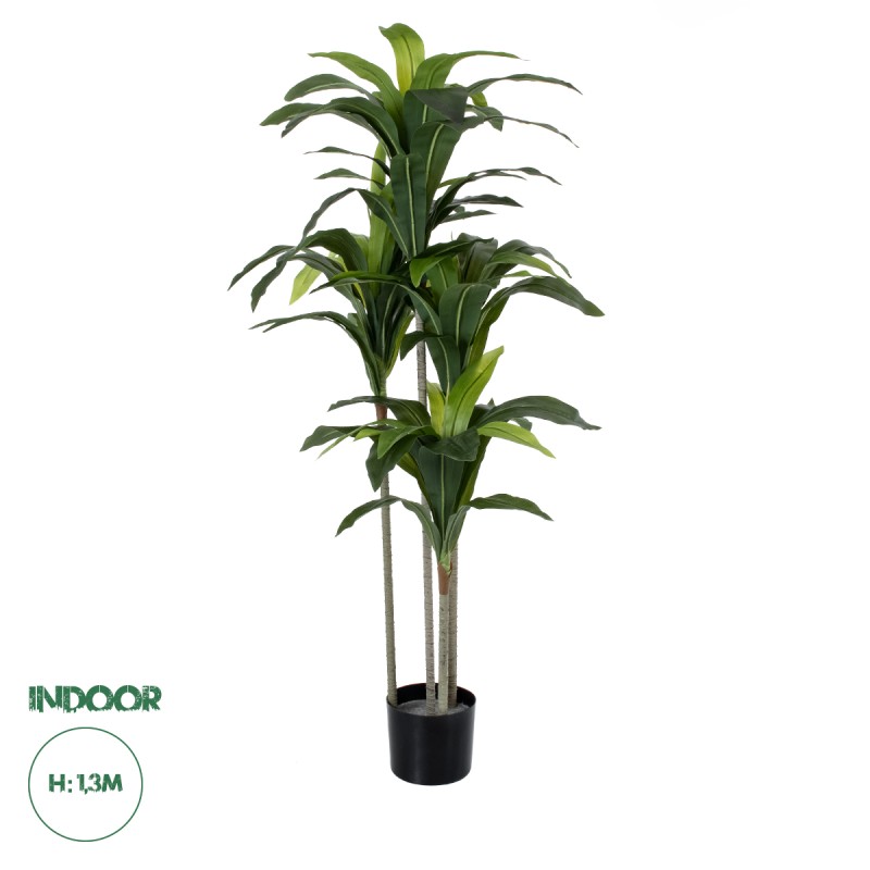 GloboStar® Artificial Garden DRACAENA SILK 20043 - Τεχνητό Διακοσμητικό Φυτό Δράκαινα Υ130cm