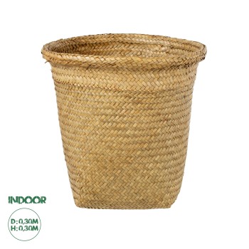 GloboStar® Artificial Garden CECILIA 20344 Διακοσμητικό Ψάθινο Καλάθι - Κασπώ Γλάστρα - Flower Pot Μπεζ Φ30cm x Υ30cm GloboStar® Artificial Garden CECILIA 20344 Διακοσμητικό Ψάθινο Καλάθι - Κασπώ Γλάστρα - Flower Pot Μπεζ Φ30cm x Υ30cm