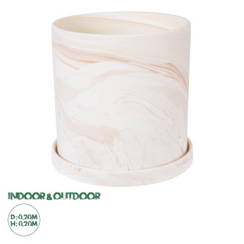 GloboStar® Artificial Garden LINDOS 20450 Πήλινο Κεραμικό Κασπώ Γλάστρα - Flower Pot Απαλό Ροζ Φ20cm x Υ20cm GloboStar® Artificial Garden LINDOS 20450 Πήλινο Κεραμικό Κασπώ Γλάστρα - Flower Pot Απαλό Ροζ Φ20cm x Υ20cm