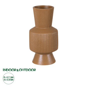 GloboStar® Artificial Garden AMALFI 20469 Πήλινο Κεραμικό Κασπώ Γλάστρα - Flower Pot Κεραμιδί Φ7.5cm x Υ20cm GloboStar® Artificial Garden AMALFI 20469 Πήλινο Κεραμικό Κασπώ Γλάστρα - Flower Pot Κεραμιδί Φ7.5cm x Υ20cm