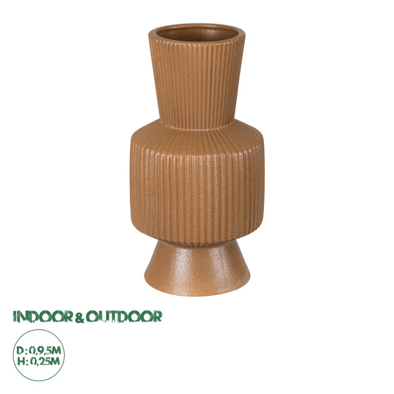 GloboStar® Artificial Garden AMALFI 20471 Πήλινο Κεραμικό Κασπώ Γλάστρα - Flower Pot Κεραμιδί Φ9.5cm x Υ25cm GloboStar® Artificial Garden AMALFI 20471 Πήλινο Κεραμικό Κασπώ Γλάστρα - Flower Pot Κεραμιδί Φ9.5cm x Υ25cm