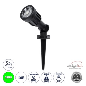 GLOBOSTAR® GARDENINI 61544 Φωτιστικό Σποτ για Φυτά - Δέντρα με Βάση Κήπου / Καρφωτό LED 5W 550lm 38° DC 24V Αδιάβροχο IP68 Πράσινο Dimmable - Lumileds SMD Chip - Μαύρο - Μ5.5 x Π5.5 x Υ13.5cm - 3 Χρόνια Εγγύηση GLOBOSTAR® GARDENINI 61544 Φωτιστικό Σποτ για Φυτά - Δέντρα με Βάση Κήπου / Καρφωτό LED 5W 550lm 38° DC 24V Αδιάβροχο IP68 Πράσινο Dimmable - Lumileds SMD Chip - Μαύρο - Μ5.5 x Π5.5 x Υ13.5cm - 3 Χρόνια Εγγύηση