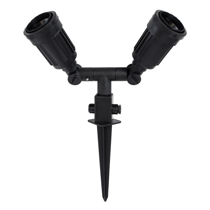 GloboStar® GRASEDO 61614 Καρφωτή Βάση Κήπου με 2 Ντουί E27 για Λάμπες Σποτ PAR38 - Αδιάβροχη IP67 - Υψηλής Αντοχής ABS - VDE Certified - Μ25 x Π7.5 x Υ43.5cm - Μαύρο - 5 Years Warranty GloboStar® GRASEDO 61614 Καρφωτή Βάση Κήπου με 2 Ντουί E27 για Λάμπες Σποτ PAR38 - Αδιάβροχη IP67 - Υψηλής Αντοχής ABS - VDE Certified - Μ25 x Π7.5 x Υ43.5cm - Μαύρο - 5 Years Warranty