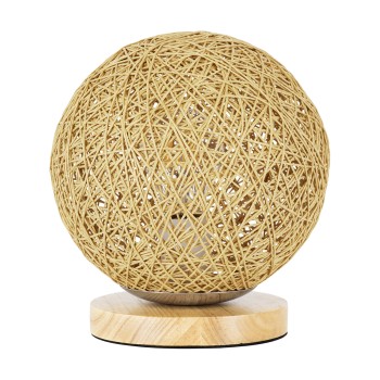 GLOBOSTAR® OCEANA 01336 Boho Επιτραπέζιο Φωτιστικό Πορτατίφ με Ντουί 1 x E27 AC 220-240V IP20 - Μπεζ - M20 x Π20 x Υ22cm GLOBOSTAR® OCEANA 01336 Boho Επιτραπέζιο Φωτιστικό Πορτατίφ με Ντουί 1 x E27 AC 220-240V IP20 - Μπεζ - M20 x Π20 x Υ22cm