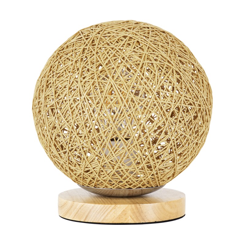 GLOBOSTAR® OCEANA 01336 Boho Επιτραπέζιο Φωτιστικό Πορτατίφ με Ντουί 1 x E27 AC 220-240V IP20 - Μπεζ - M20 x Π20 x Υ22cm GLOBOSTAR® OCEANA 01336 Boho Επιτραπέζιο Φωτιστικό Πορτατίφ με Ντουί 1 x E27 AC 220-240V IP20 - Μπεζ - M20 x Π20 x Υ22cm