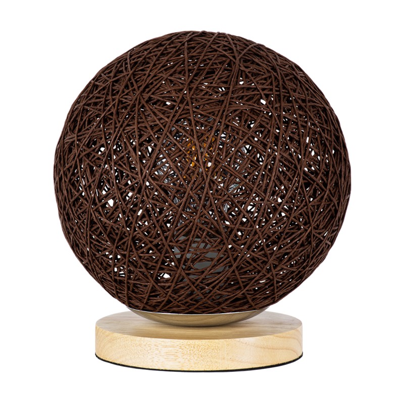 GloboStar® OCEANA 01337 Μοντέρνο Επιτραπέζιο Φωτιστικό Πορτατίφ Μονόφωτο 1 x E27 IP20 Καφέ Ρατάν με Μπεζ Ξύλο - M20 x Π20 x Υ22cm GloboStar® OCEANA 01337 Μοντέρνο Επιτραπέζιο Φωτιστικό Πορτατίφ Μονόφωτο 1 x E27 IP20 Καφέ Ρατάν με Μπεζ Ξύλο - M20 x Π20 x Υ22cm