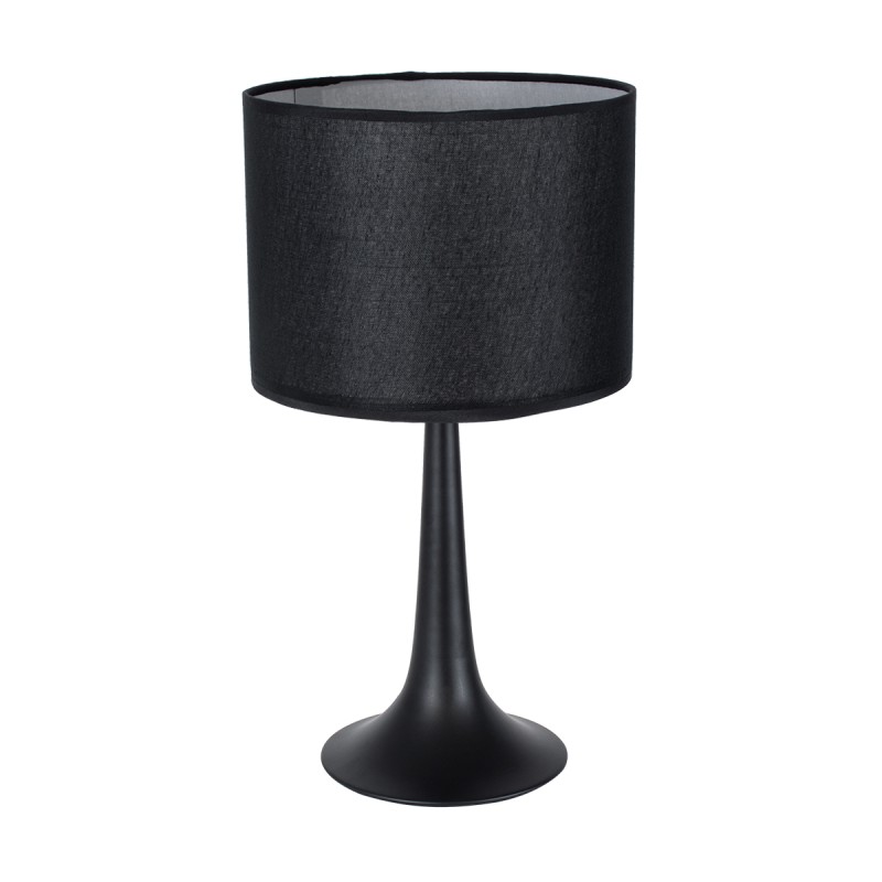 GloboStar® AMBROSIA 01394 Μοντέρνο Επιτραπέζιο Φωτιστικό Πορτατίφ Μονόφωτο 1 x E27 IP20 Μαύρο Μέταλλο με Μαύρο Ύφασμα - Μ25 x Π25 x Υ46cm GloboStar® AMBROSIA 01394 Μοντέρνο Επιτραπέζιο Φωτιστικό Πορτατίφ Μονόφωτο 1 x E27 IP20 Μαύρο Μέταλλο με Μαύρο Ύφασμα - Μ25 x Π25 x Υ46cm