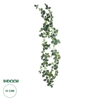 GloboStar® Artificial Garden ROSE IVY HANGING BRANCH 20249 Τεχνητό Διακοσμητικό Κρεμαστό Φυτό Ρίζα - Κισσός Υ130cm GloboStar® Artificial Garden ROSE IVY HANGING BRANCH 20249 Τεχνητό Διακοσμητικό Κρεμαστό Φυτό Ρίζα - Κισσός Υ130cm