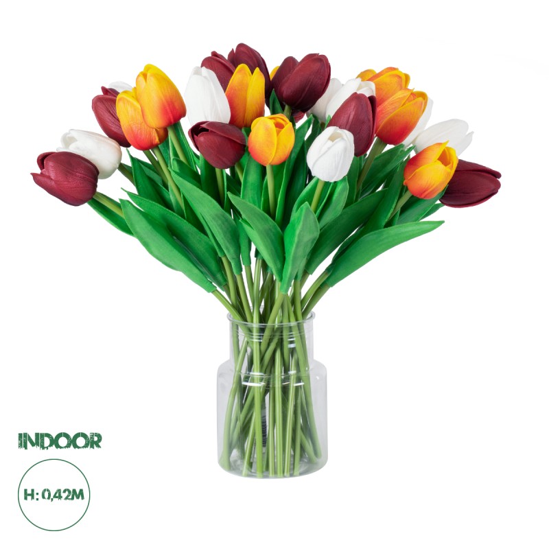 GloboStar® Artificial Garden TULIP BOUQUET 20256 Τεχνητό Διακοσμητικό Μπουκέτο με Τουλίπες Υ42cm GloboStar® Artificial Garden TULIP BOUQUET 20256 Τεχνητό Διακοσμητικό Μπουκέτο με Τουλίπες Υ42cm