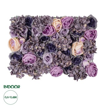 GloboStar® Artificial Garden ROSES STORY 20352 Τεχνητό Διακοσμητικό Πάνελ Λουλουδιών - Κάθετος Κήπος σύνθεση Μωβ & Ροζ Τριαντάφυλλα Μ40 x Π60 x Υ8cm GloboStar® Artificial Garden ROSES STORY 20352 Τεχνητό Διακοσμητικό Πάνελ Λουλουδιών - Κάθετος Κήπος σύνθεση Μωβ & Ροζ Τριαντάφυλλα Μ40 x Π60 x Υ8cm