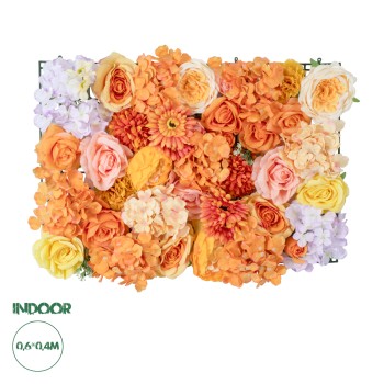 GloboStar® Artificial Garden ROSES STORY 20354 Τεχνητό Διακοσμητικό Πάνελ Λουλουδιών - Κάθετος Κήπος σύνθεση Πορτοκαλί & Ροζ Τριαντάφυλλα Μ40 x Π60 x Υ12cm GloboStar® Artificial Garden ROSES STORY 20354 Τεχνητό Διακοσμητικό Πάνελ Λουλουδιών - Κάθετος Κήπος σύνθεση Πορτοκαλί & Ροζ Τριαντάφυλλα Μ40 x Π60 x Υ12cm