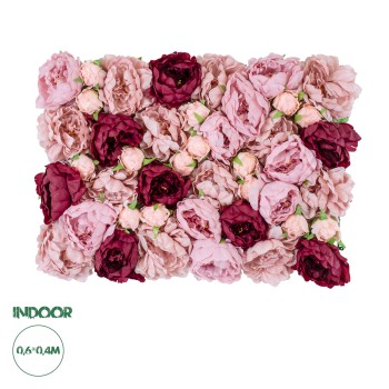 GloboStar® Artificial Garden ROSES STORY 20355 Τεχνητό Διακοσμητικό Πάνελ Λουλουδιών - Κάθετος Κήπος σύνθεση Ροζ & Βυσσινί Τριαντάφυλλα Μ40 x Π60 x Υ8cm GloboStar® Artificial Garden ROSES STORY 20355 Τεχνητό Διακοσμητικό Πάνελ Λουλουδιών - Κάθετος Κήπος σύνθεση Ροζ & Βυσσινί Τριαντάφυλλα Μ40 x Π60 x Υ8cm