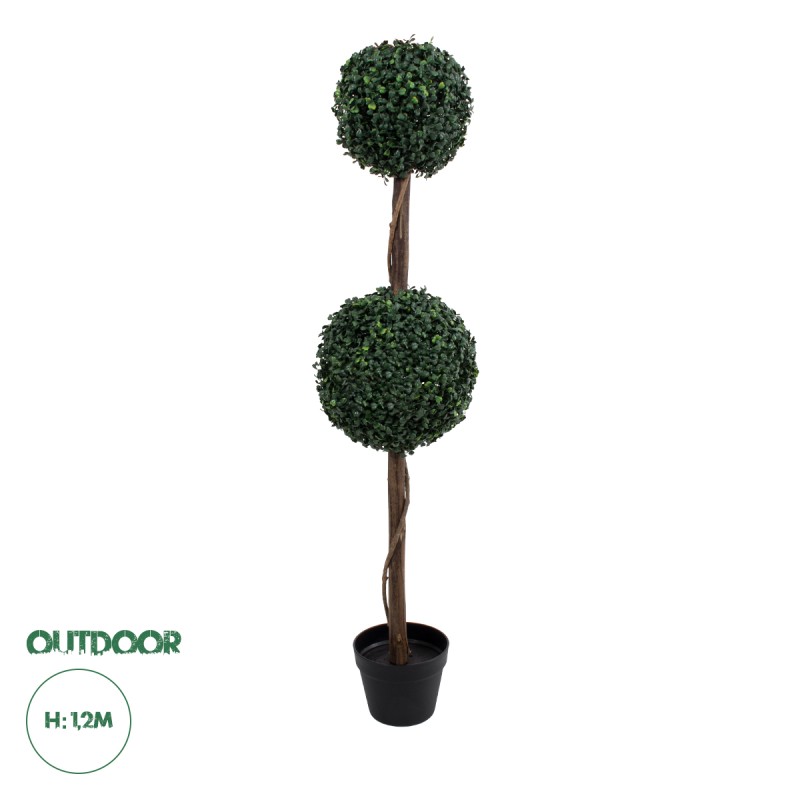 GloboStar® Artificial Garden BUXUS 20399 Τεχνητό Διακοσμητικό Φυτό Πυξός Υ120cm
