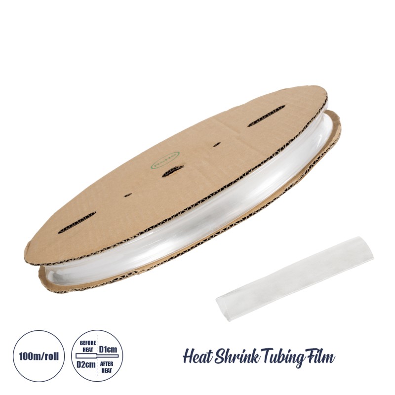 GloboStar® 79968 Θερμοσυστελλόμενο - Μακαρόνι Φ20mm/10mm - Ρολό Μήκους 100m Στεγανοποίησης για Όλες τις Neon Flex LED DC 24V & DC 230V Αδιάβροχο IP65 Φ43 x Υ4.5cm - Διάφανο GloboStar® 79968 Θερμοσυστελλόμενο - Μακαρόνι Φ20mm/10mm - Ρολό Μήκους 100m Στεγανοποίησης για Όλες τις Neon Flex LED DC 24V & DC 230V Αδιάβροχο IP65 Φ43 x Υ4.5cm - Διάφανο