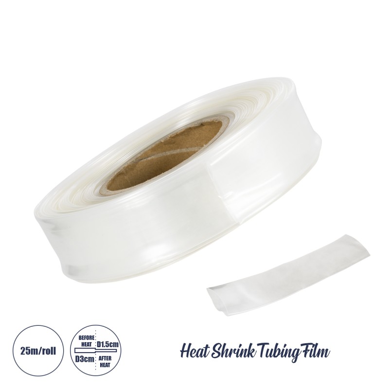 GloboStar® 79969 Θερμοσυστελλόμενο - Μακαρόνι Φ30mm/15mm - Ρολό Μήκους 25m Στεγανοποίησης για Όλες τις Neon Flex LED DC 24V & DC 230V Αδιάβροχο IP65 Φ21 x Υ5.5cm - Διάφανο GloboStar® 79969 Θερμοσυστελλόμενο - Μακαρόνι Φ30mm/15mm - Ρολό Μήκους 25m Στεγανοποίησης για Όλες τις Neon Flex LED DC 24V & DC 230V Αδιάβροχο IP65 Φ21 x Υ5.5cm - Διάφανο