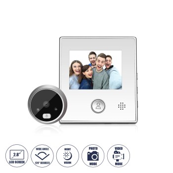 GloboStar® 86062 Ψηφιακή Έξυπνη Camera Εξώπορτας 120° Μοιρών με Έγχρωμη Οθόνη 2.8" Inches - Νυχτερινή Όραση με LED IR - Κουδούνι - Λειτουργεί με 4 Μπαταρίες AAA GloboStar® 86062 Ψηφιακή Έξυπνη Camera Εξώπορτας 120° Μοιρών με Έγχρωμη Οθόνη 2.8" Inches - Νυχτερινή Όραση με LED IR - Κουδούνι - Λειτουργεί με 4 Μπαταρίες AAA