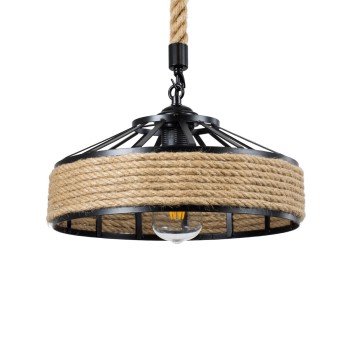 GLOBOSTAR® SAHARA 01146 Boho Κρεμαστό Φωτιστικό Οροφής με Ντουί 1 x E27 AC 220-240V IP20 - Μπεζ & Μαύρο - Μ31 x Π31 x Υ14cm GLOBOSTAR® SAHARA 01146 Boho Κρεμαστό Φωτιστικό Οροφής με Ντουί 1 x E27 AC 220-240V IP20 - Μπεζ & Μαύρο - Μ31 x Π31 x Υ14cm