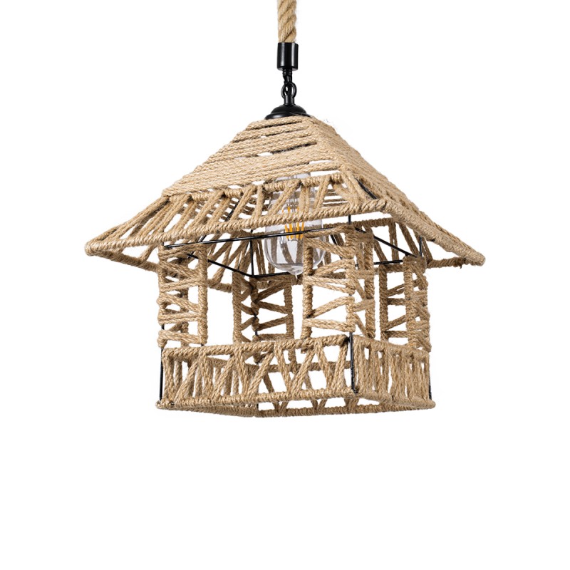 GLOBOSTAR® SPIKY 01613 Boho Κρεμαστό Φωτιστικό Οροφής με Ντουί 1 x E27 AC 220-240V IP20 - Μπεζ - Μ43 x Π43 x Y28cm GLOBOSTAR® SPIKY 01613 Boho Κρεμαστό Φωτιστικό Οροφής με Ντουί 1 x E27 AC 220-240V IP20 - Μπεζ - Μ43 x Π43 x Y28cm