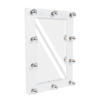 GloboStar® MAKEUP MIRROR-60x90-4 Μοντέρνος Καθρέπτης Μακιγιάζ με Πλαίσιο Φυσικού Ξύλου με Διακόπτη On/Off 10 x E27 AC220-240V - Μ60 x Π7 x Υ90cm - Λευκή Λάκα GloboStar® MAKEUP MIRROR-60x90-4 Μοντέρνος Καθρέπτης Μακιγιάζ με Πλαίσιο Φυσικού Ξύλου με Διακόπτη On/Off 10 x E27 AC220-240V - Μ60 x Π7 x Υ90cm - Λευκή Λάκα