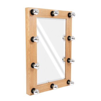 GloboStar® MAKEUP MIRROR-60x90-1 Μοντέρνος Καθρέπτης Μακιγιάζ με Πλαίσιο Φυσικού Ξύλου με Διακόπτη On/Off 10 x E27 AC220-240V - Μ60 x Π7 x Υ90cm - Μπεζ Δρυς GloboStar® MAKEUP MIRROR-60x90-1 Μοντέρνος Καθρέπτης Μακιγιάζ με Πλαίσιο Φυσικού Ξύλου με Διακόπτη On/Off 10 x E27 AC220-240V - Μ60 x Π7 x Υ90cm - Μπεζ Δρυς