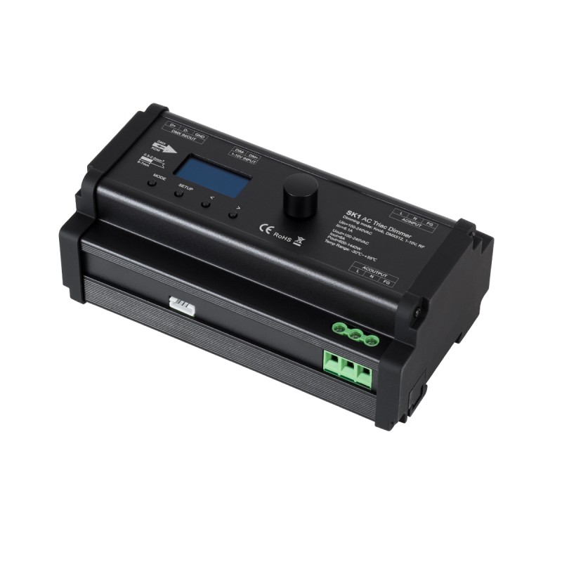 GLOBOSTAR® SKYDANCE-SK1 70674 AC Trailing Edge DMX Dimmer Ράγας με 1 x 6A 1440W Κανάλι AC 220-240V 6A 1440W Max IP20 - DMX512 & RDM - Μ16.8 x Π9.3 x Υ8cm - 5 Χρόνια Εγγύηση GLOBOSTAR® SKYDANCE-SK1 70674 AC Trailing Edge DMX Dimmer Ράγας με 1 x 6A 1440W Κανάλι AC 220-240V 6A 1440W Max IP20 - DMX512 & RDM - Μ16.8 x Π9.3 x Υ8cm - 5 Χρόνια Εγγύηση
