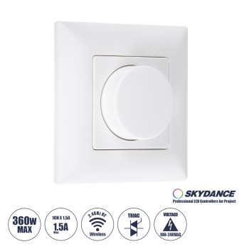 GloboStar® 71456 KS SKYDANCE AC Smart RF 2.4Ghz & Ροοστάτη Triac Dimming AC100-240V σε AC100-240V 1 x 1.5A 360W - Max 1.5A 360W - IP20 - Λευκό Σώμα - Μ8.5 x Π8.5 x Υ5.2cm - 5 Years Warranty GloboStar® 71456 KS SKYDANCE AC Smart RF 2.4Ghz & Ροοστάτη Triac Dimming AC100-240V σε AC100-240V 1 x 1.5A 360W - Max 1.5A 360W - IP20 - Λευκό Σώμα - Μ8.5 x Π8.5 x Υ5.2cm - 5 Years Warranty