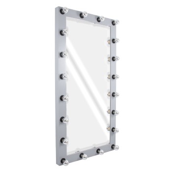 GloboStar® MAKEUP MIRROR-160x80-3 Μοντέρνος Καθρέπτης Μακιγιάζ με Πλαίσιο Φυσικού Ξύλου με Διακόπτη On/Off 20 x E27 AC220-240V - Μ80 x Π7 x Υ160cm - Γκρι Τσιμέντου GloboStar® MAKEUP MIRROR-160x80-3 Μοντέρνος Καθρέπτης Μακιγιάζ με Πλαίσιο Φυσικού Ξύλου με Διακόπτη On/Off 20 x E27 AC220-240V - Μ80 x Π7 x Υ160cm - Γκρι Τσιμέντου
